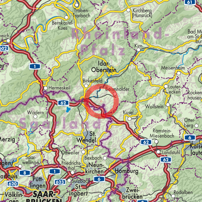 Landkarte Berglangenbach