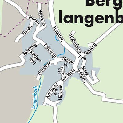 Stadtplan Berglangenbach