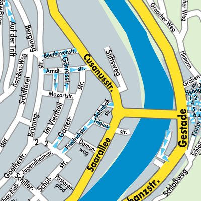 Stadtplan Bernkastel-Kues