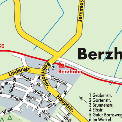 Stadtplan Berzhahn