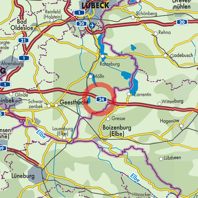 Landkarte Besenthal