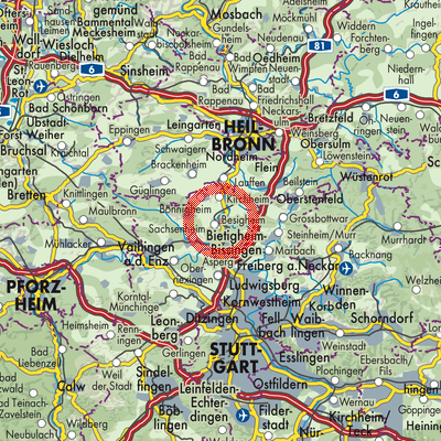 Landkarte Besigheim