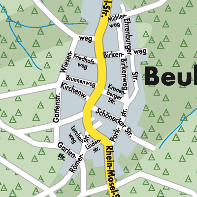 Stadtplan Beulich