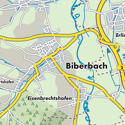 Übersichtsplan Biberbach