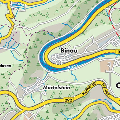 Übersichtsplan Binau