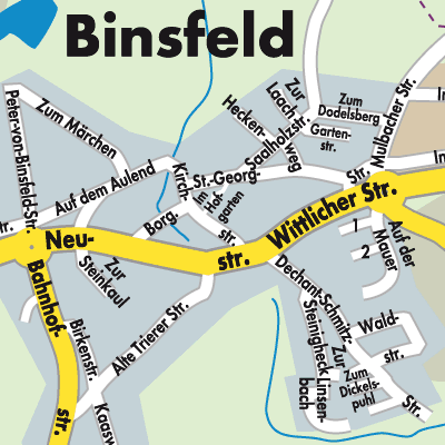 Stadtplan Binsfeld