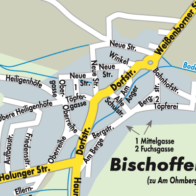 Stadtplan Bischofferode