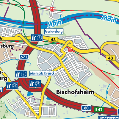 Übersichtsplan Bischofsheim
