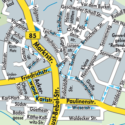 Stadtplan Blankenhain