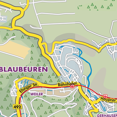 Übersichtsplan Blaubeuren