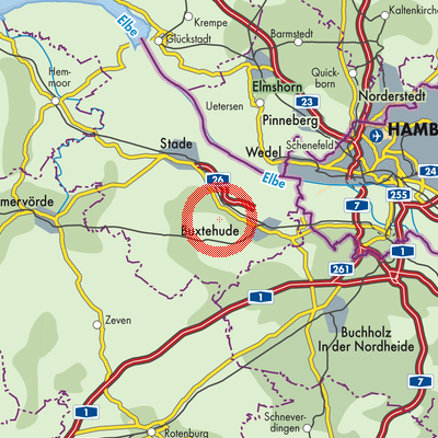 Landkarte Bliedersdorf