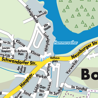 Stadtplan Bodenwöhr
