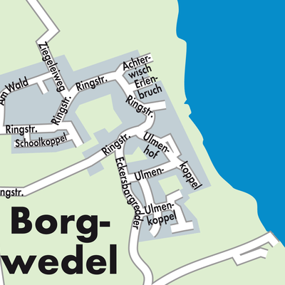 Stadtplan Borgwedel