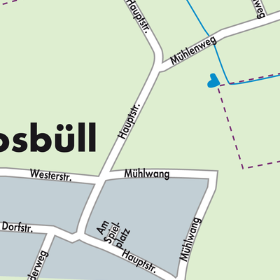 Stadtplan Bosbüll