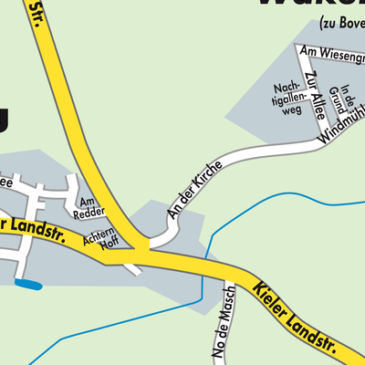 Stadtplan Bovenau
