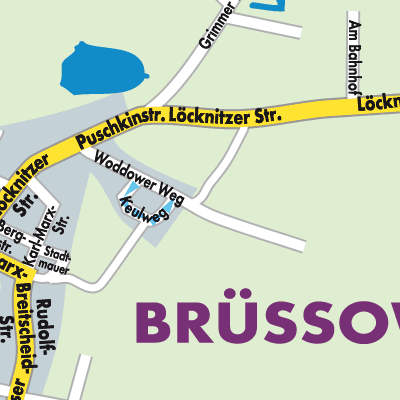 Stadtplan Brüssow