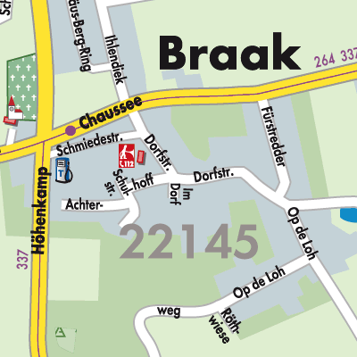 Stadtplan Braak