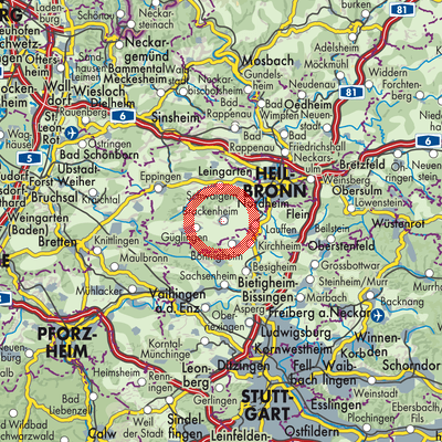 Landkarte Brackenheim