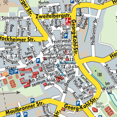 Stadtplan Brackenheim