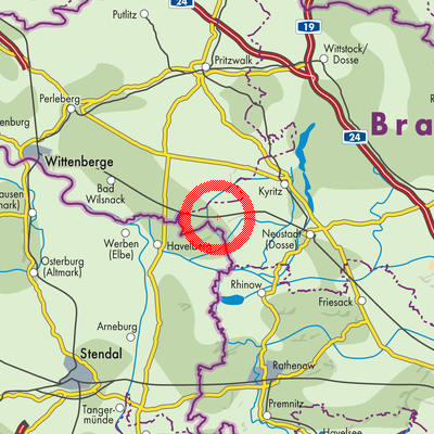 Landkarte Breddin