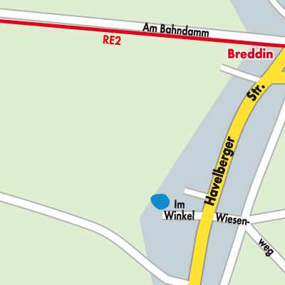 Stadtplan Breddin