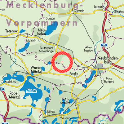 Landkarte Bredenfelde