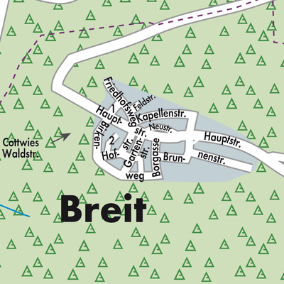 Stadtplan Breit