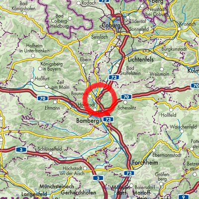 Landkarte Breitengüßbach