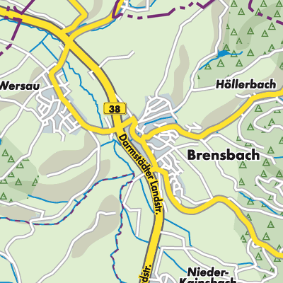 Übersichtsplan Brensbach
