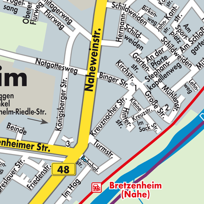 Stadtplan Bretzenheim