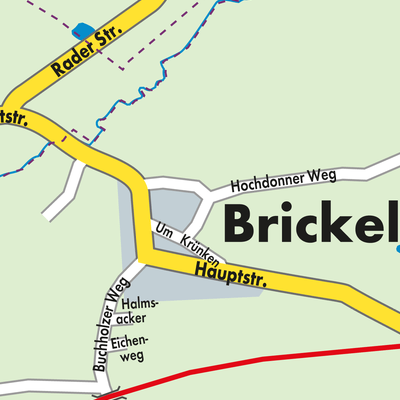 Stadtplan Brickeln