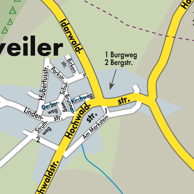 Stadtplan Bruchweiler