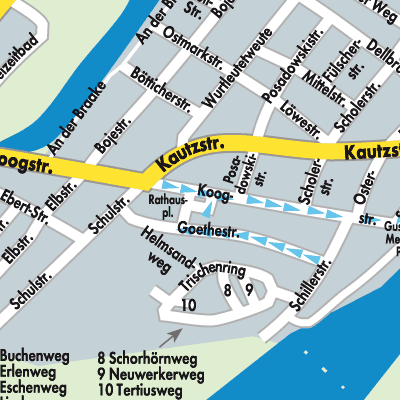 Stadtplan Brunsbüttel