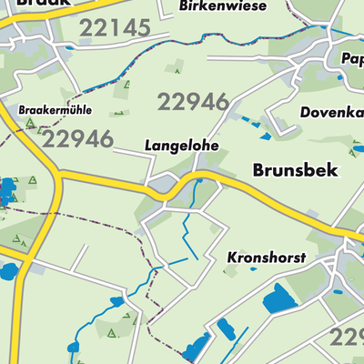 Übersichtsplan Brunsbek