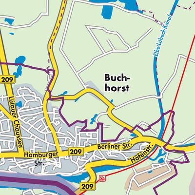Übersichtsplan Buchhorst