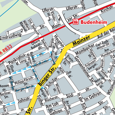 Stadtplan Budenheim