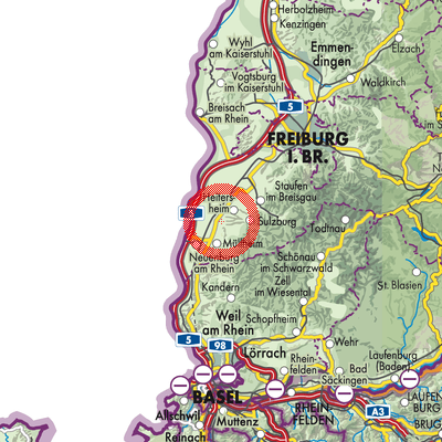 Landkarte Buggingen