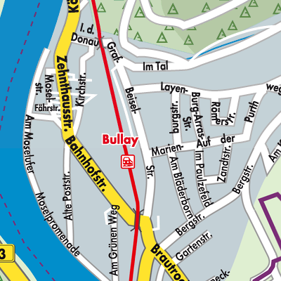 Stadtplan Bullay