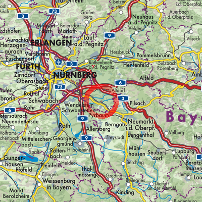 Landkarte Burgthann