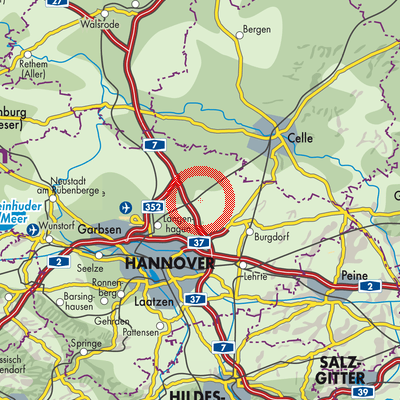Landkarte Burgwedel