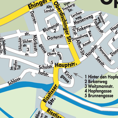 Stadtplan Öpfingen