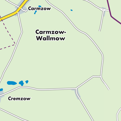 Übersichtsplan Carmzow-Wallmow