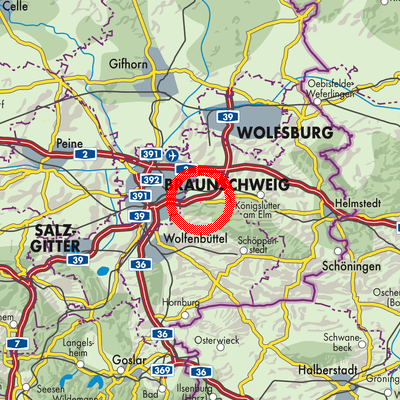 Landkarte Cremlingen