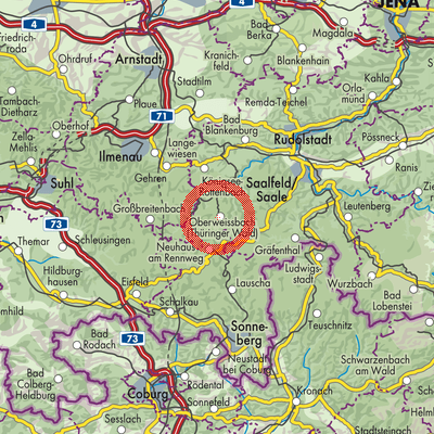 Landkarte Cursdorf