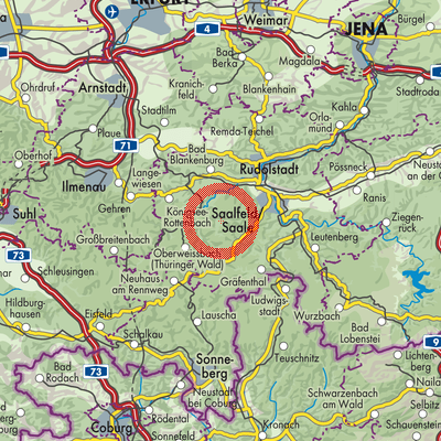 Landkarte Döschnitz