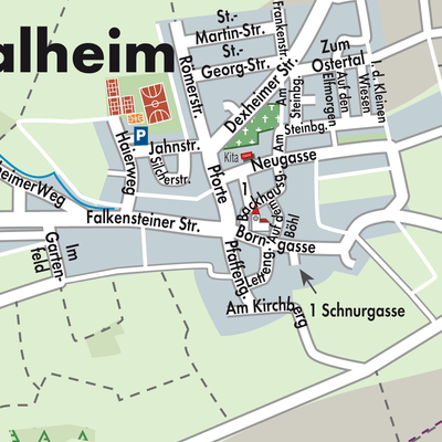 Stadtplan Dalheim