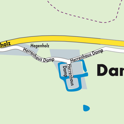 Stadtplan Damp