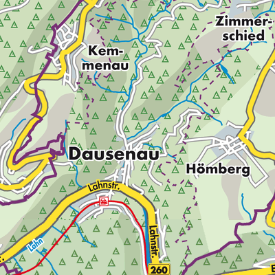 Übersichtsplan Dausenau