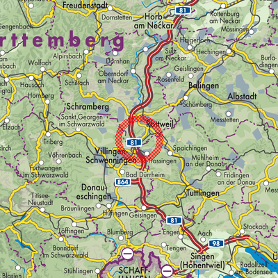 Landkarte Deißlingen
