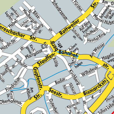 Stadtplan Deißlingen
